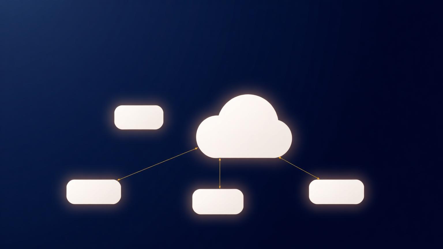 Abstract diagram of a single content source distributing across multiple platforms